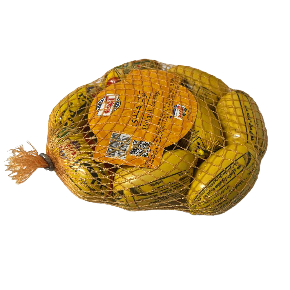 سوسیس کوکتل هلندی 55 درصد مرغ آندره وزن 500 گرم